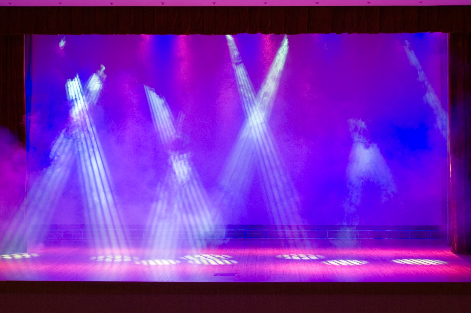 Photo of an empty stage
