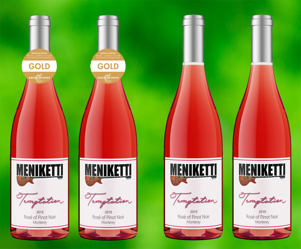 Photos of Temptation Rosé bottles